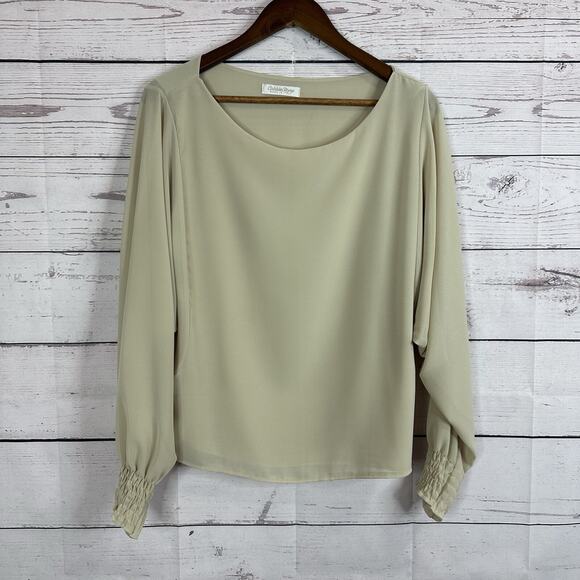 Cobblestone Tunic Womens OS Italy Top Minimalist Contemporary Career Coastal - Picture 1 of 9